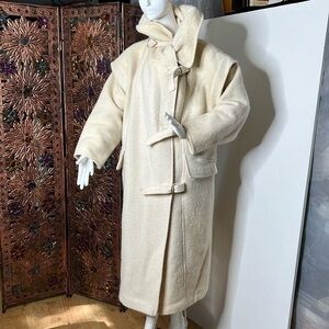 Alafoss of Iceland Sz 12-14 Long Pure Virgin Wool Coat